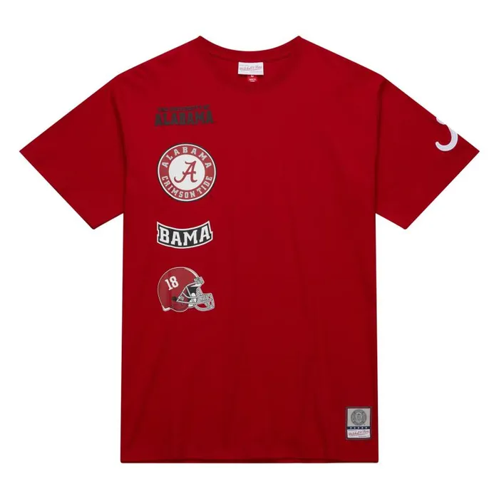 Mitchell and Ness MandN Hometown SS Tee Vintage Logo University Of Alabama Men TShirts and Tops Mitchell and Ness MandN Hometown SS Tee Vintage Logo University Of Alabama Men TShirts and Tops