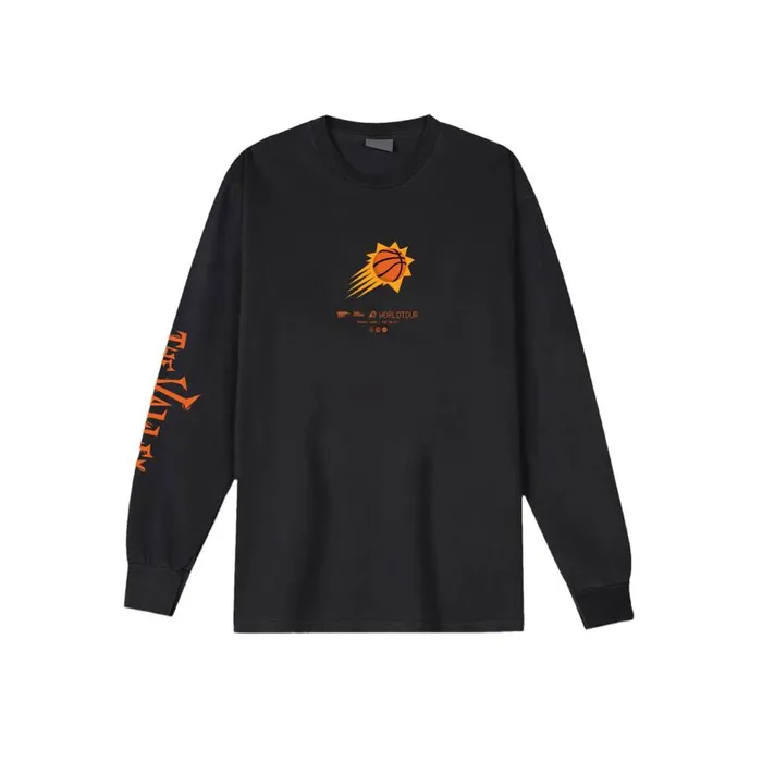 Mitchell and Ness MandN X BR World Tour Long Sleeve Phoenix Suns Men TShirts and Tops Mitchell and Ness MandN X BR World Tour Long Sleeve Phoenix Suns Men TShirts and Tops