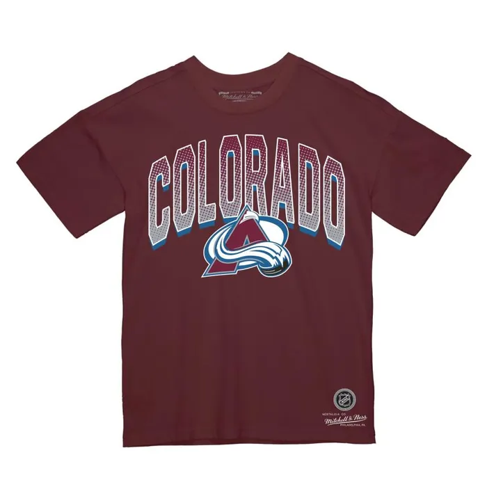 Mitchell and Ness Minor Penalty Tee Colorado Avalanche Men TShirts and Tops
