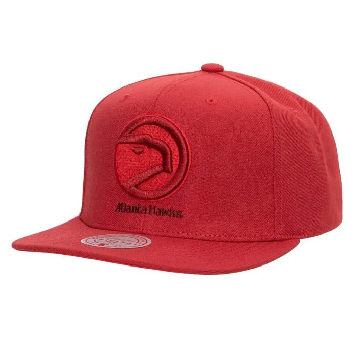 Mitchell and Ness Monochromatic Snapback HWC Atlanta Hawks Men Hats and Headwear