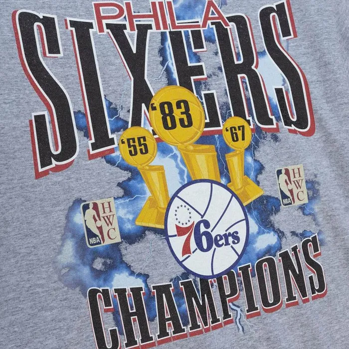 Mitchell and Ness NBA Playoffs Tee 76ers Men TShirts and Tops Mitchell and Ness NBA Playoffs Tee 76ers Men TShirts and Tops