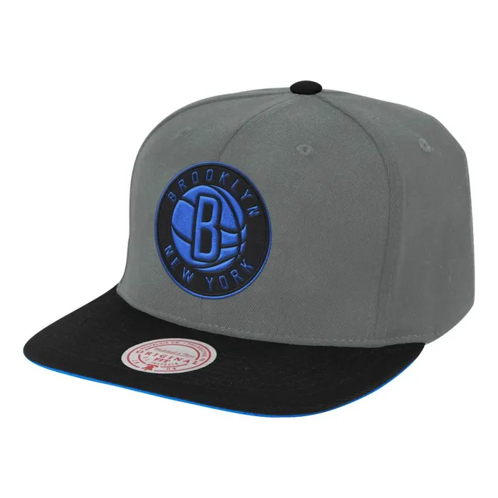 Mitchell and Ness Neon Lights Snapback Brooklyn Nets Men Hats and Headwear