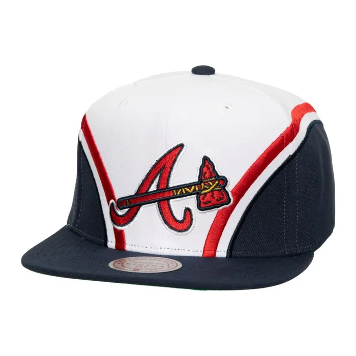 Mitchell and Ness Overhead Snapback Atlanta Braves Men Hats and Headwear