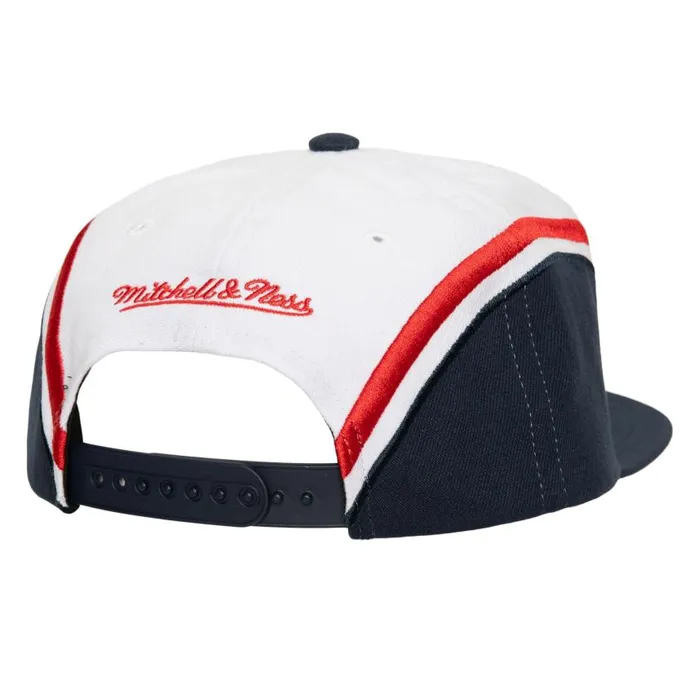 Mitchell and Ness Overhead Snapback Atlanta Braves Men Hats and Headwear Mitchell and Ness Overhead Snapback Atlanta Braves Men Hats and Headwear