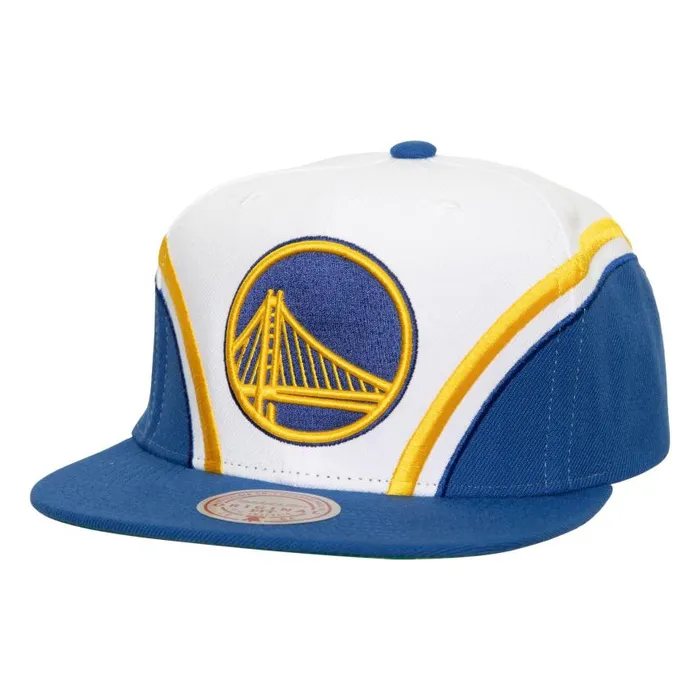 Mitchell and Ness Overhead Snapback Golden State Warriors Men Hats and Headwear Mitchell and Ness Overhead Snapback Golden State Warriors Men Hats and Headwear