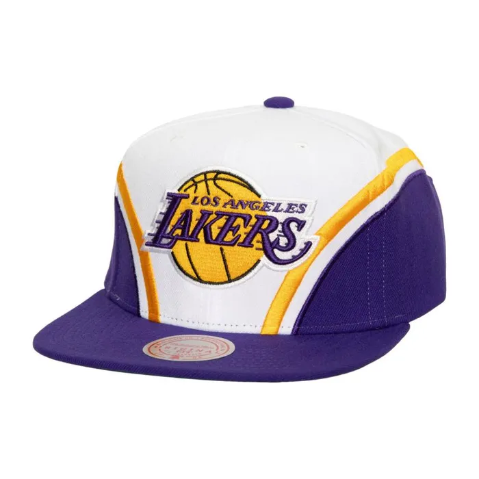 Mitchell and Ness Overhead Snapback Los Angeles Lakers Men Hats and Headwear