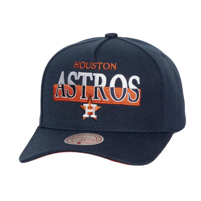 Mitchell and Ness Panorec Pro Snapback Houston Astros Men Hats and Headwear