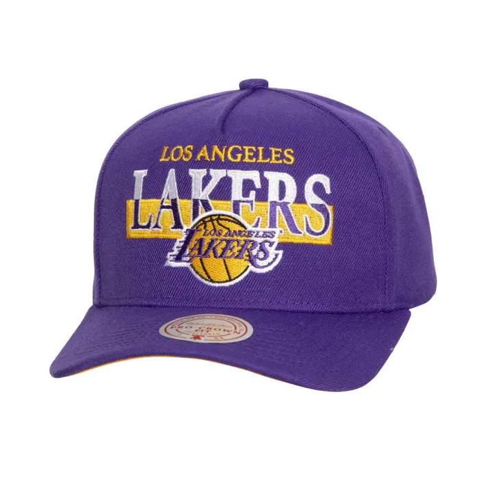 Mitchell and Ness Panorec Pro Snapback Los Angeles Lakers Men Hats and Headwear Mitchell and Ness Panorec Pro Snapback Los Angeles Lakers Men Hats and Headwear