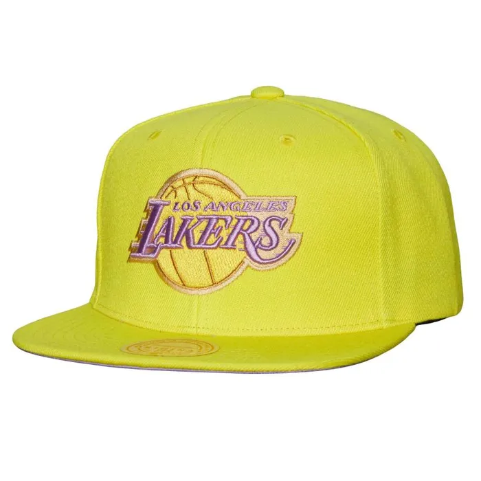 Mitchell and Ness Pastel Snapback Los Angeles Lakers Men Hats and Headwear