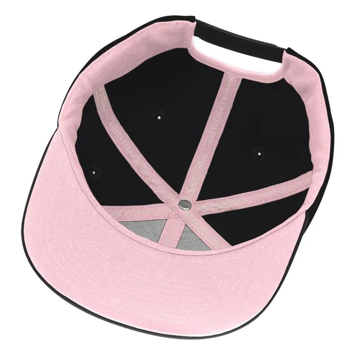 Mitchell and Ness Pink Under Script Snapback HWC Toronto Raptors Men Hats and Headwear Mitchell and Ness Pink Under Script Snapback HWC Toronto Raptors Men Hats and Headwear