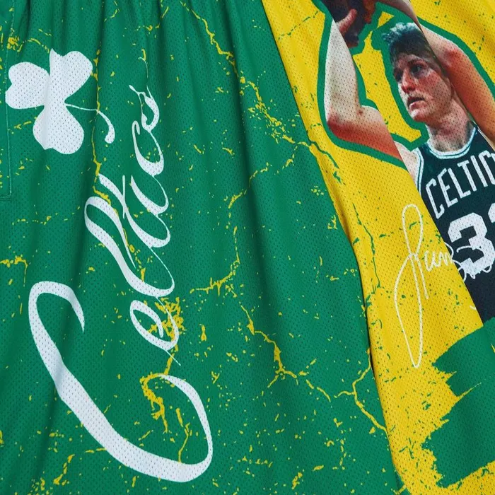 Mitchell and Ness Player Burst Mesh Shorts Boston Celtics Larry Bird Men Shorts Mitchell and Ness Player Burst Mesh Shorts Boston Celtics Larry Bird Men Shorts