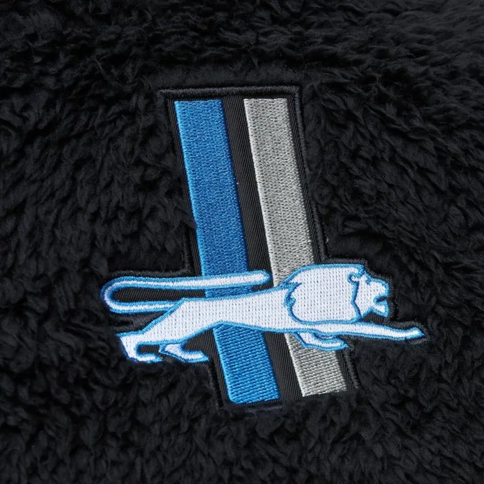 Mitchell and Ness Polar Fleece 14 Zip Pullover Hoodie Detroit Lions Men Hoodies and Sweatshirts Mitchell and Ness Polar Fleece 14 Zip Pullover Hoodie Detroit Lions Men Hoodies and Sweatshirts