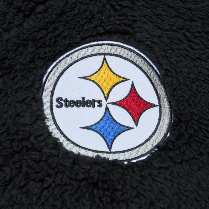 Mitchell and Ness Polar Fleece 14 Zip Pullover Hoodie Pittsburgh Steelers Men Hoodies and Sweatshirts Mitchell and Ness Polar Fleece 14 Zip Pullover Hoodie Pittsburgh Steelers Men Hoodies and Sweatshirts