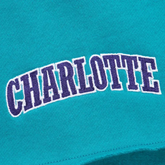Mitchell and Ness Postgame Fleece Shorts Vintage Logo Charlotte Hornets Men Shorts Mitchell and Ness Postgame Fleece Shorts Vintage Logo Charlotte Hornets Men Shorts
