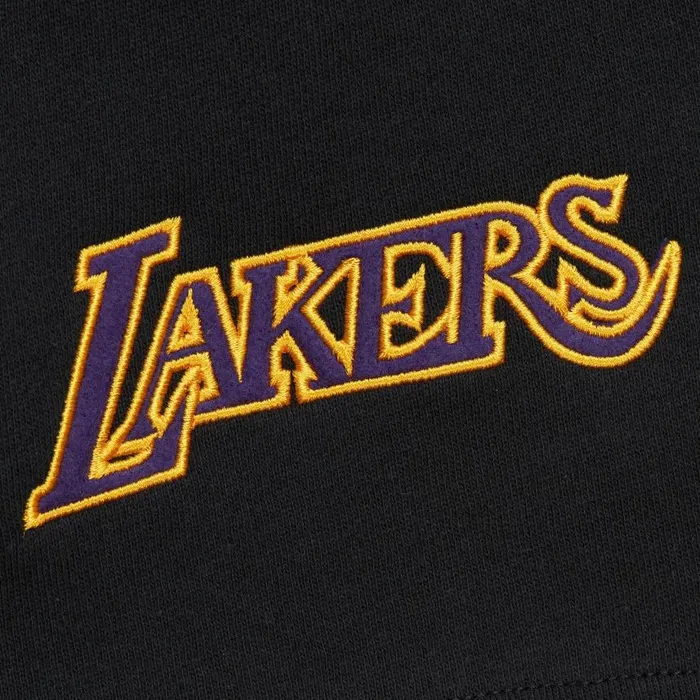 Mitchell and Ness Postgame Fleece Shorts Vintage Logo Los Angeles Lakers Men Shorts Mitchell and Ness Postgame Fleece Shorts Vintage Logo Los Angeles Lakers Men Shorts