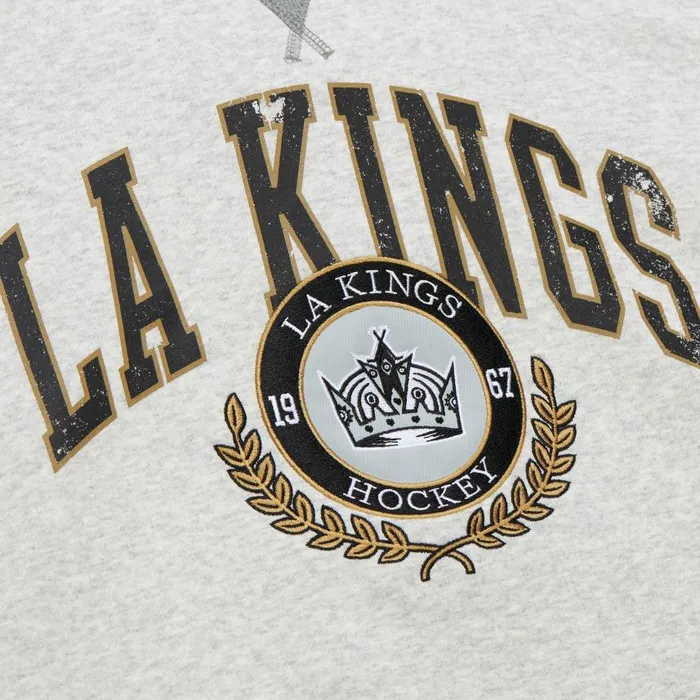 Mitchell and Ness Premium Fleece Crew Current Logo Los Angeles Kings Men Hoodies and Sweatshirts Mitchell and Ness Premium Fleece Crew Current Logo Los Angeles Kings Men Hoodies and Sweatshirts