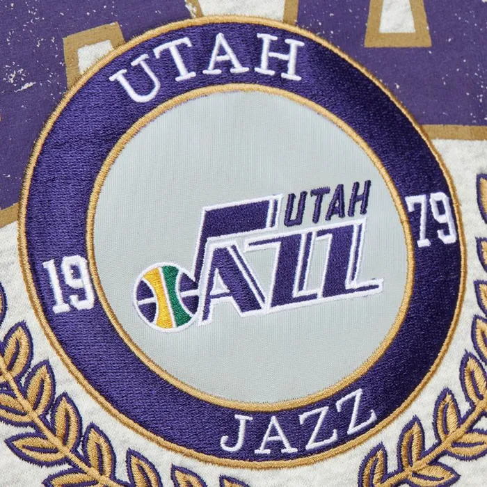 Mitchell and Ness Premium Fleece Crew Vintage Logo Utah Jazz Men Hoodies and Sweatshirts Mitchell and Ness Premium Fleece Crew Vintage Logo Utah Jazz Men Hoodies and Sweatshirts