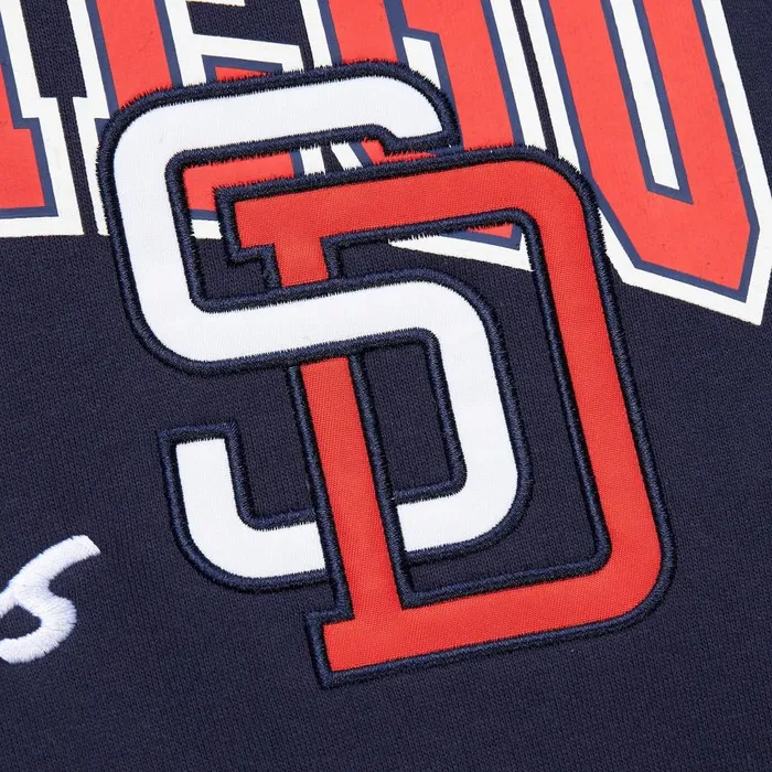 Mitchell and Ness Premium Fleece Hoodie Vintage Logo San Diego Padres Men Hoodies and Sweatshirts Mitchell and Ness Premium Fleece Hoodie Vintage Logo San Diego Padres Men Hoodies and Sweatshirts