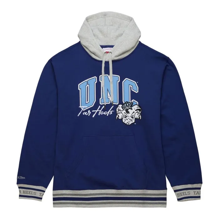 Mitchell and Ness Premium Fleece Hoodie Vintage Logo University Of North Carolina Men Hoodies and Sweatshirts Mitchell and Ness Premium Fleece Hoodie Vintage Logo University Of North Carolina Men Hoodies and Sweatshirts