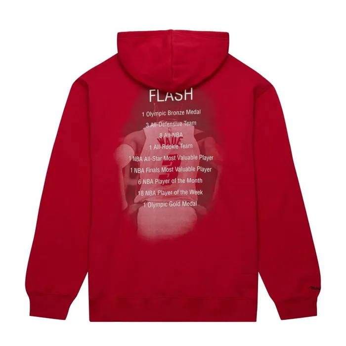 Mitchell and Ness Premium NandN Player Fleece Vintage Logo Miami Heat Dwyane Wade Men Hoodies and Sweatshirts Mitchell and Ness Premium NandN Player Fleece Vintage Logo Miami Heat Dwyane Wade Men Hoodies and Sweatshirts