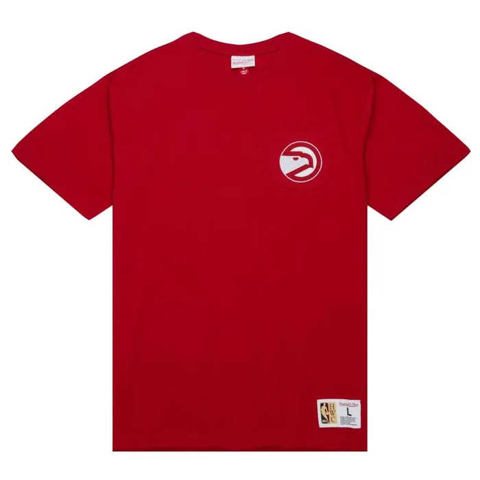 Mitchell and Ness Premium Pocket Tee Atlanta Hawks Men TShirts and Tops