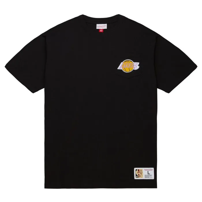 Mitchell and Ness Premium Pocket Tee Los Angeles Lakers Men TShirts and Tops