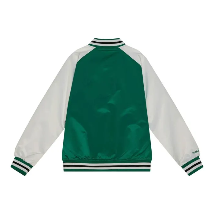 Mitchell and Ness Primetime Lightweight Satin Jacket Boston Celtics Men Jackets and Outerwear Mitchell and Ness Primetime Lightweight Satin Jacket Boston Celtics Men Jackets and Outerwear