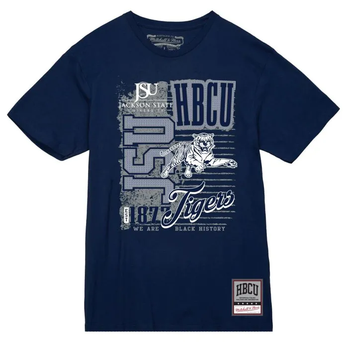 Mitchell and Ness Proud Tee Jackson State University Men TShirts and Tops