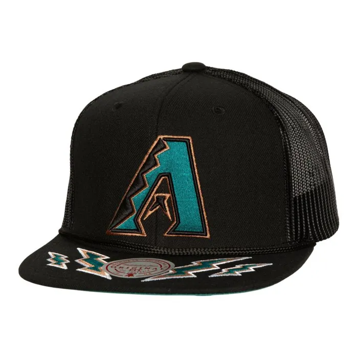 Mitchell and Ness Recharge Trucker Coop Arizona Diamondbacks Men Hats and Headwear Mitchell and Ness Recharge Trucker Coop Arizona Diamondbacks Men Hats and Headwear