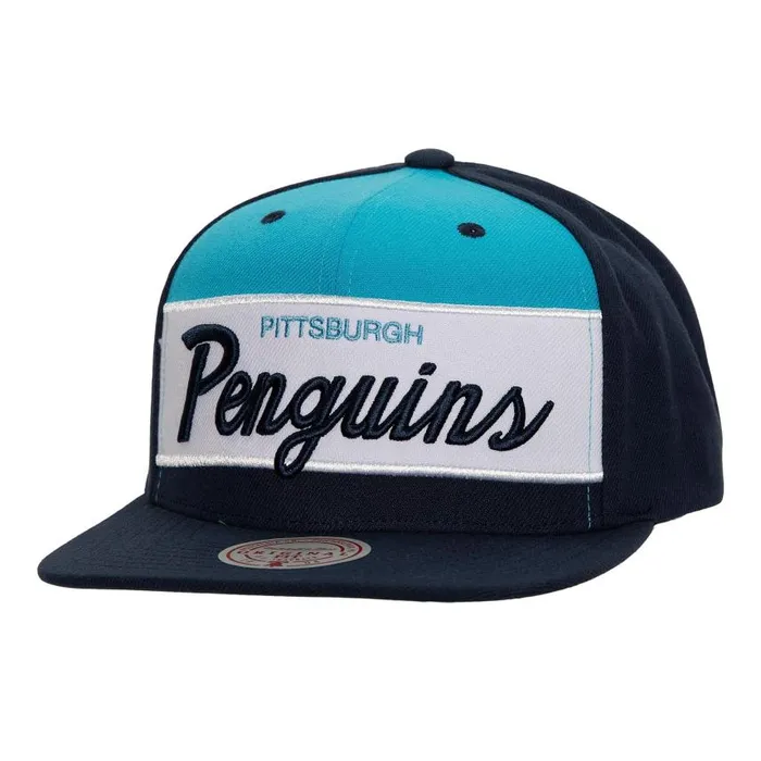 Mitchell and Ness Retro Sport Snapback Vntg Pittsburgh Penguins Men Hats and Headwear Mitchell and Ness Retro Sport Snapback Vntg Pittsburgh Penguins Men Hats and Headwear