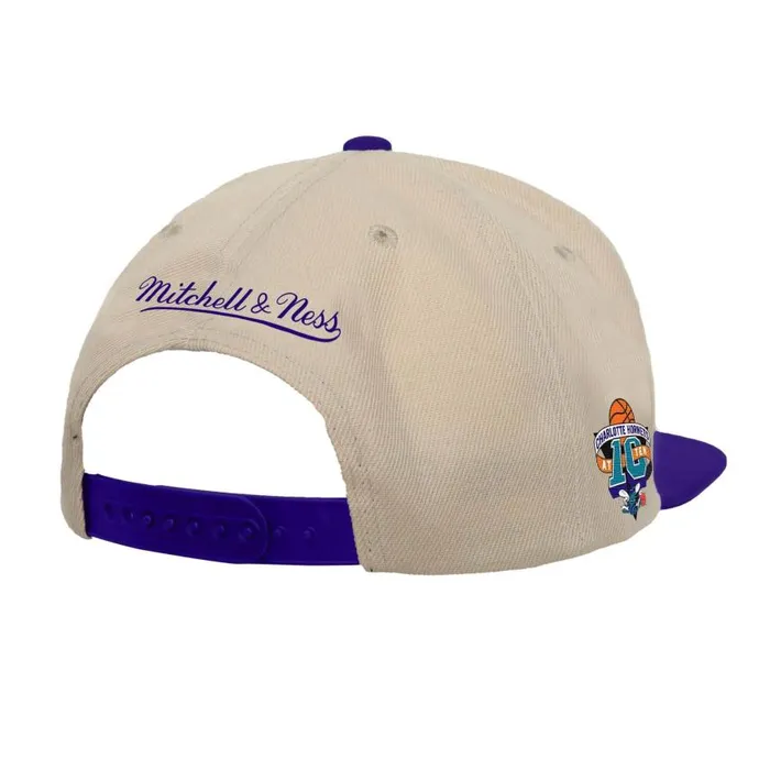 Mitchell and Ness Sail 2 Tone Snapback HWC Charlotte Hornets Men Hats and Headwear Mitchell and Ness Sail 2 Tone Snapback HWC Charlotte Hornets Men Hats and Headwear