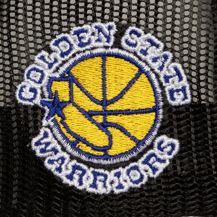 Mitchell and Ness Script Trucker HWC Golden State Warriors Men Hats and Headwear Mitchell and Ness Script Trucker HWC Golden State Warriors Men Hats and Headwear