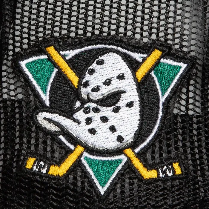 Mitchell and Ness Script Trucker Vntg Anaheim Ducks Men Hats and Headwear Mitchell and Ness Script Trucker Vntg Anaheim Ducks Men Hats and Headwear
