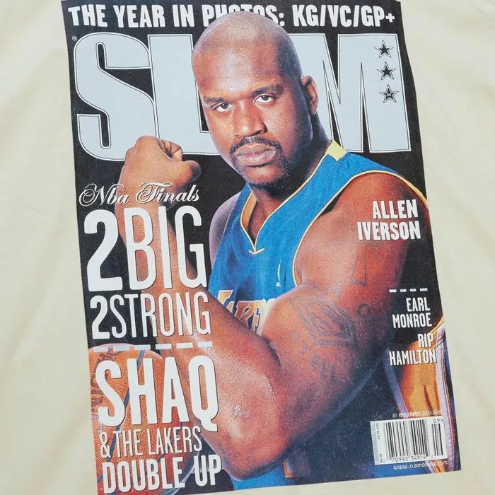 Mitchell and Ness Slam Cover Los Angeles Lakers Shaquille O039Neal Men TShirts and Tops Mitchell and Ness Slam Cover Los Angeles Lakers Shaquille O039Neal Men TShirts and Tops