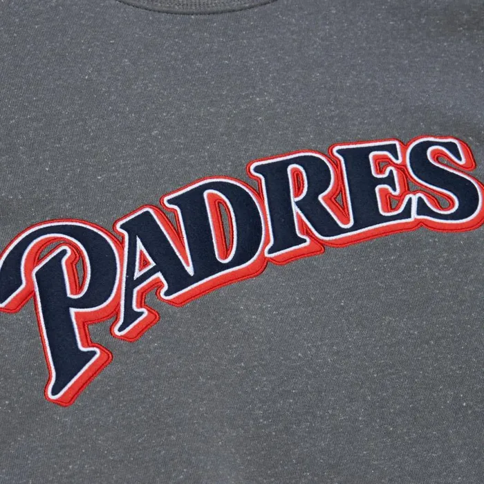 Mitchell and Ness Snow Washed Fleece Crew San Diego Padres Men Hoodies and Sweatshirts Mitchell and Ness Snow Washed Fleece Crew San Diego Padres Men Hoodies and Sweatshirts