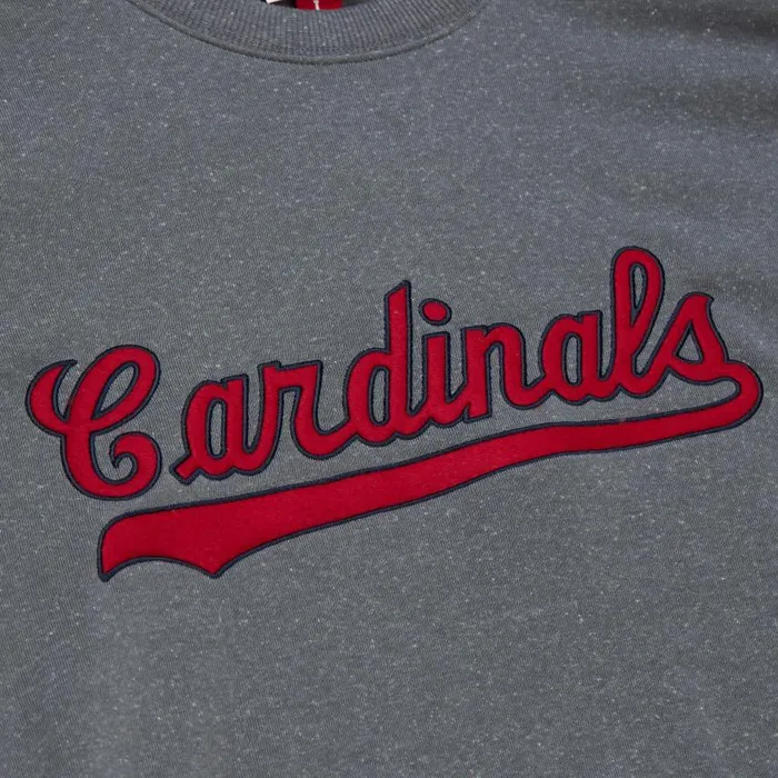 Mitchell and Ness Snow Washed Fleece Crew St Louis Cardinals Men Hoodies and Sweatshirts Mitchell and Ness Snow Washed Fleece Crew St Louis Cardinals Men Hoodies and Sweatshirts