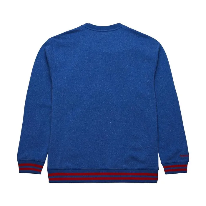 Mitchell and Ness Snow Washed Fleece Crew Vintage Logo Atlanta Braves Men Hoodies and Sweatshirts Mitchell and Ness Snow Washed Fleece Crew Vintage Logo Atlanta Braves Men Hoodies and Sweatshirts
