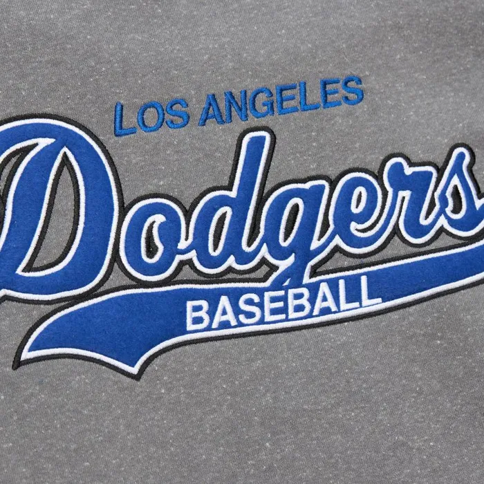 Mitchell and Ness Snow Washed Fleece Hoodie Vintage Logo Los Angeles Dodgers Men Hoodies and Sweatshirts Mitchell and Ness Snow Washed Fleece Hoodie Vintage Logo Los Angeles Dodgers Men Hoodies and Sweatshirts