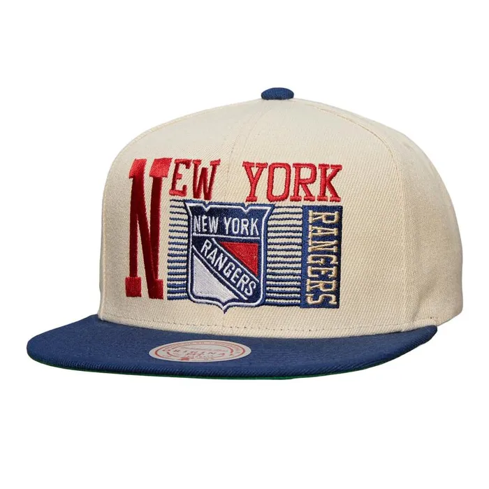 Mitchell and Ness Speed Zone Snapback Vntg New York Rangers Men Hats and Headwear Mitchell and Ness Speed Zone Snapback Vntg New York Rangers Men Hats and Headwear