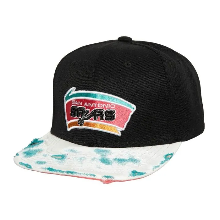Mitchell and Ness SSBSTS Snapback HWC San Antonio Spurs Men Hats and Headwear Mitchell and Ness SSBSTS Snapback HWC San Antonio Spurs Men Hats and Headwear