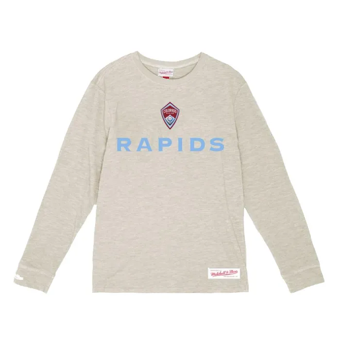 Mitchell and Ness Starter Slub LS Colorado Rapids Men TShirts and Tops