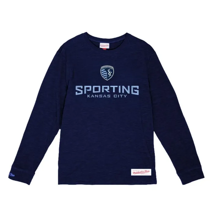 Mitchell and Ness Starter Slub LS Sporting Kansas City Men TShirts and Tops
