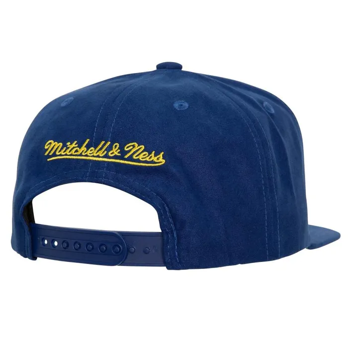 Mitchell and Ness Sweet Suede Snapback Golden State Warriors Men Hats and Headwear Mitchell and Ness Sweet Suede Snapback Golden State Warriors Men Hats and Headwear
