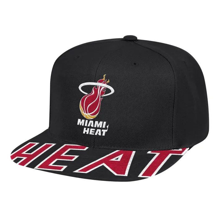 Mitchell and Ness Swingman Pop Snapback HWC Miami Heat Men Hats and Headwear