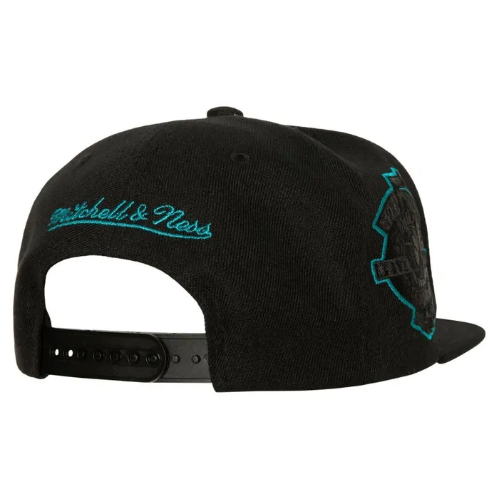 Mitchell and Ness TC Bottoms Snapback HWC Charlotte Hornets Men Hats and Headwear Mitchell and Ness TC Bottoms Snapback HWC Charlotte Hornets Men Hats and Headwear