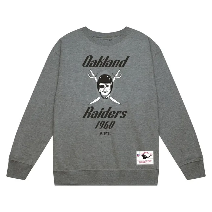 Mitchell and Ness Team Basic 3 Crew Oakland Raiders Men Hoodies and Sweatshirts
