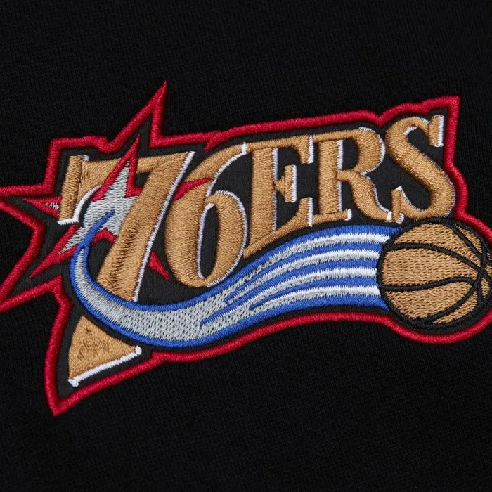 Mitchell and Ness Team First Satin Fleece Crew Philadelphia 76ers Men Hoodies and Sweatshirts Mitchell and Ness Team First Satin Fleece Crew Philadelphia 76ers Men Hoodies and Sweatshirts