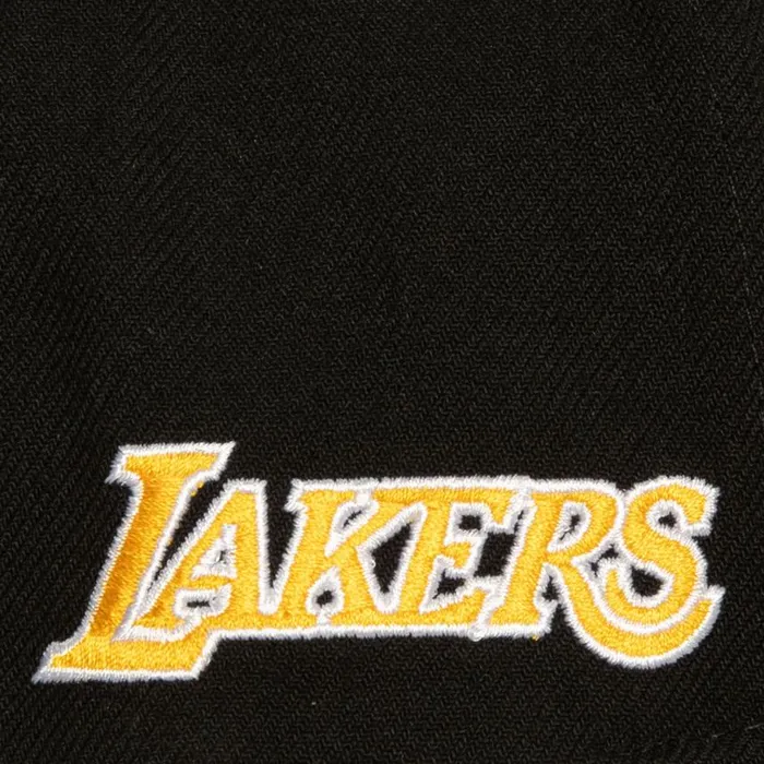 Mitchell and Ness Team Flip Pro Snapback Los Angeles Lakers Men Hats and Headwear Mitchell and Ness Team Flip Pro Snapback Los Angeles Lakers Men Hats and Headwear