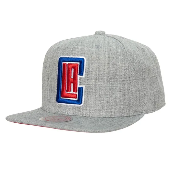 Mitchell and Ness Team Heather 20 Snapback Los Angeles Clippers Men Hats and Headwear Mitchell and Ness Team Heather 20 Snapback Los Angeles Clippers Men Hats and Headwear