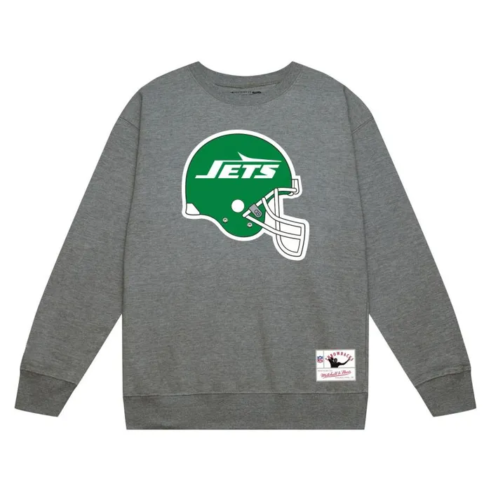 Mitchell and Ness Team Helmet 2 Crew New York Jets Men Hoodies and Sweatshirts Mitchell and Ness Team Helmet 2 Crew New York Jets Men Hoodies and Sweatshirts